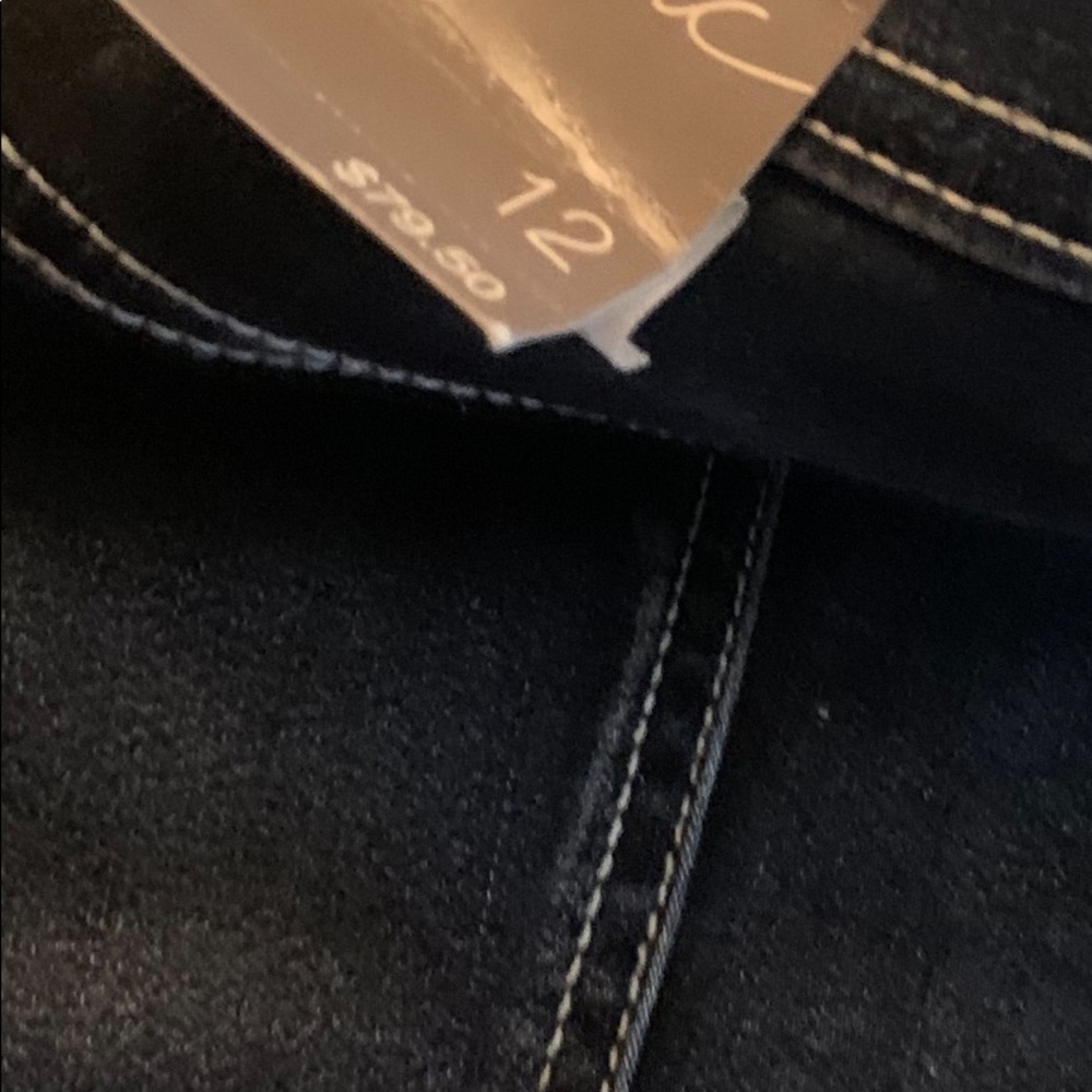 INC Curvy Bootcut Blue Jeans , stretch Denim.